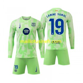 Maillot de Foot FC Barcelone Lamine Yamal 19 Troisième 2024-25 Manches Longues - Enfant
